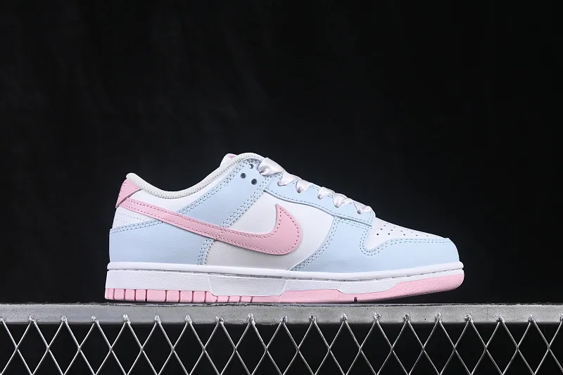 All categories Nk SB Dunk series Nk SB Dunk Low low-top sneakers Nike SB Dunk Low white, gray and pink color matching low-top casual sneakers IB3484-001